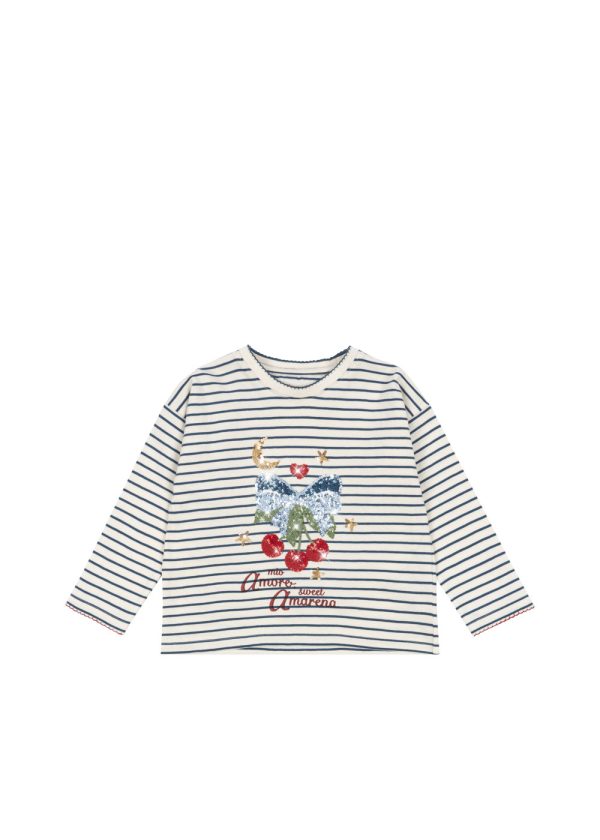 Майка с рукавами (LIN LS TEE GOTS AMARENA) торг. марки "Konges Slоjd", арт. № KS103859, материал: 100% хлопок / 4Y