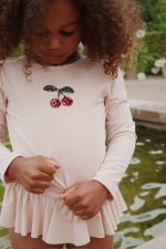 Купальник для девочек (Jade LS swimsuit - 6m-10y) торг. марки "Konges Slоjd", арт. № KS103040, материал: 82% нейлон, 10% люрекс, 8% эластан / 9M