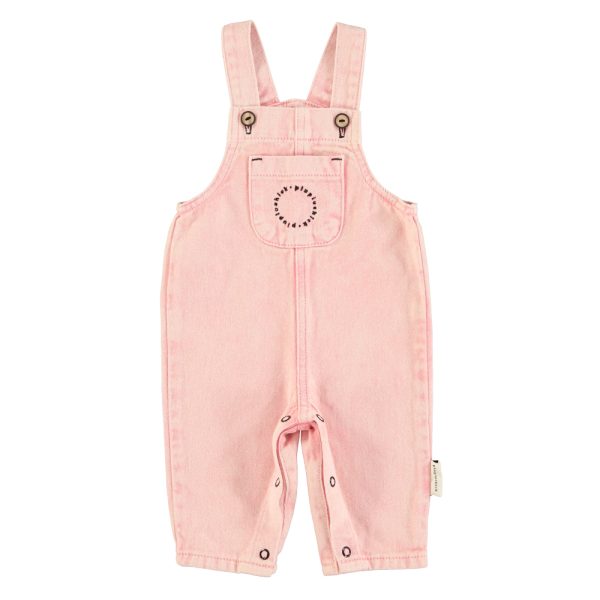 Baby dungarees | Washed pink / 12M