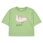 Peace T-Shirt/Футболка мира_Green артикул JM2410130 / GREEN / 110(4-5Y)