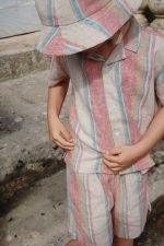 Рубашка для мальчиков (Venice SS Shirt - 2y-8y) торг. марки "Konges Slоjd", арт. № KS102448, материал: 53% лён, 47% вискоза / 5-6Y