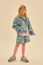 Paper Airplane Denim Shorts/Джинсовые шорты Бумажный самолетик артикул JM2410429 / INDIGO DENIM / 90(18-24M)