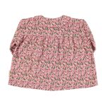 Peter pan collar blouse | Pink flowers / 8Y