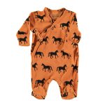 Newborn babygrow | Camel w/ black horses / 1M