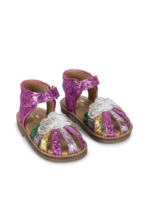 Сандали для детей (RAINBOW SANDAL - FLAMINGO PLUME - 2330) торг. марки "Konges Slоjd", арт. № KS102519, материал: верх-100% текстиль, подошва-100% рез / 30