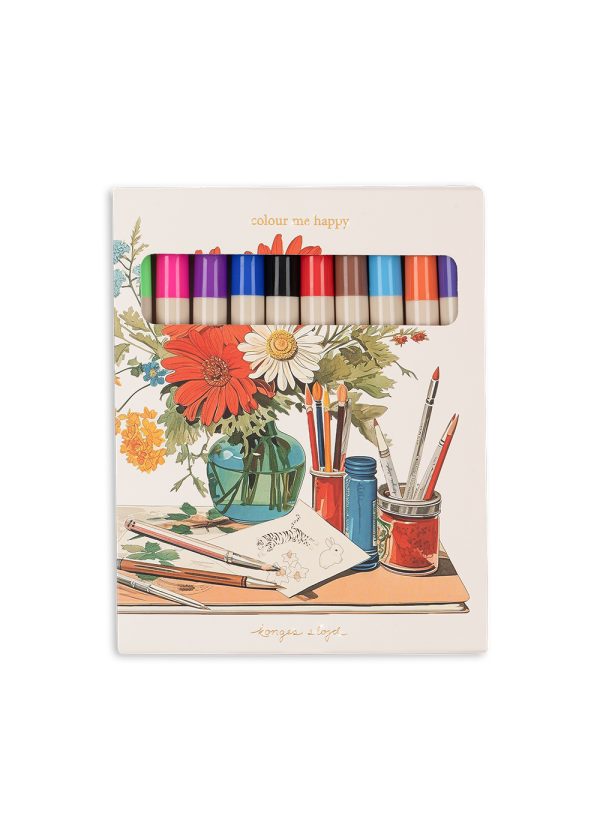 Набор разноцветных ручек (MAGIC PENS 10 PCS) торг. марки "Konges Slоjd", арт. № KS100956, в наборе 10 ручек / ONESIZE