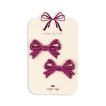 Заколки для волос (2 PACK PEARLY BOW HAIR CLIPS - ) торг. марки "Konges Slоjd", арт. № KS102926, материал: 50% стекло, 40% полиэстр, 10% металл / ONESIZE