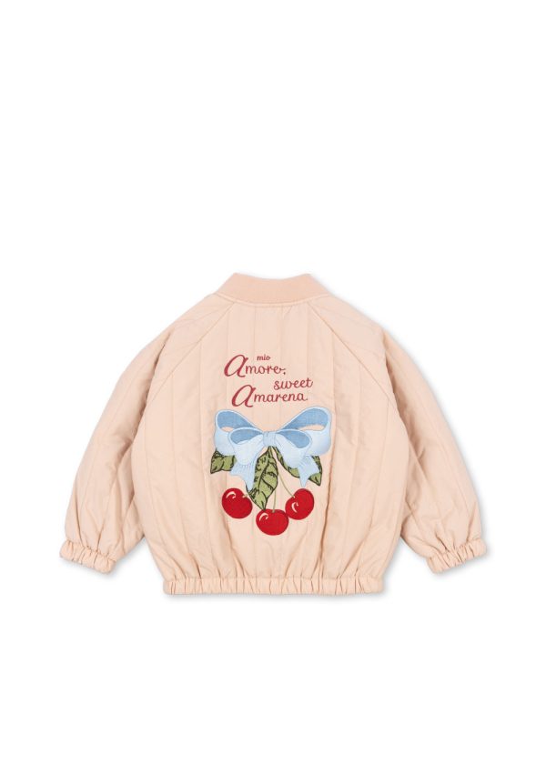 Куртка-бомбер для девочек (JUNO BOMBER JACKET CAMEO ROSE) торг. марки "Konges Slоjd", арт. № KS103484, материал: 100% полиэстр / 2Y