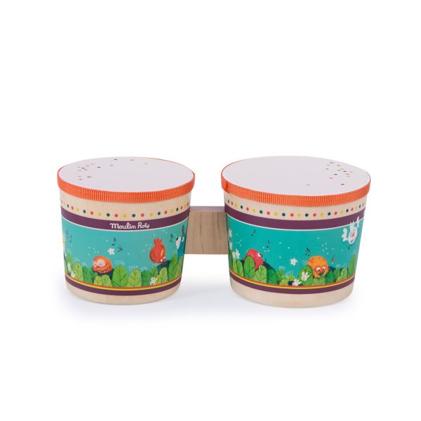Бонго игрушечный (Bongo drum Dans la Jungle) торг. марки "Moulin Roty", арт. № 668421