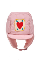 Heart Quilted Ear Warmer Cap / UNI