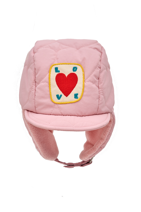 Heart Quilted Ear Warmer Cap / UNI