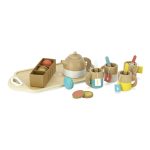 A 21-piece wooden tea set, 8164 Игрушка Деревянный чайный сервиз