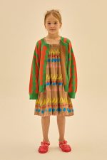 Fruit Smocking Dress/Платье с фруктовыми сборками артикул JM2410602 / BEIGE / 110(4-5Y)