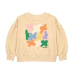 Flower Half-Zip/Блузка половинная молния с цветком артикул JM2410107 / BEIGE / 140(10-11Y)
