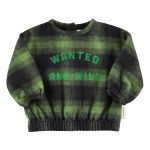 Flannel blouse | Green & black checkered / 10Y