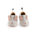 Grey Rabbit Leather Slippers - Age: 0-6-months