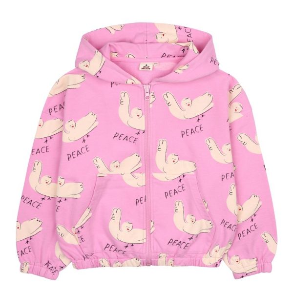 Peace Hoodie Zip-up/Толстовка Peace на молнии JM2410313 / PINK / 140(10-11Y)