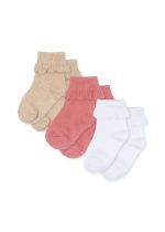 Носки для девочек (3 Pack frill Socks - 17-32) торг. марки "Konges Slоjd", арт. № KS103309, материал: 75% хлопок, 23% полиамид, 2% эластан / 29-32