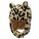 Teddy Bear Ear Warmer Hat_Leopard / UNI