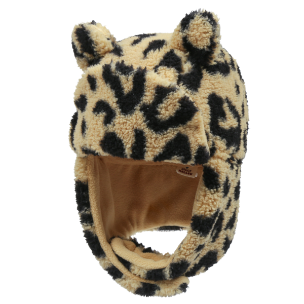 Teddy Bear Ear Warmer Hat_Leopard / UNI