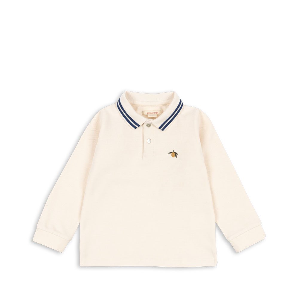 Рубашка поло для мальчиков (FLORIAN LS POLO GOTS ANTIQUE WHITE) торг. марки "Konges Slоjd", арт. № KS103811, материал: 100% хлопок / 4Y