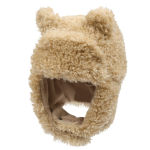 Teddy Bear Ear Warmer Hat_Beige / UNI