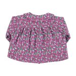 Blouse w/ round collar | Lilac w/ red apples / 6Y