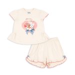 Комплект футболка и шорты для девочек (FAMO FRILL SET GOTS - 12M10Y) торг. марки "Konges Slоjd", арт. № KS103189, материал: 100% хлопок / 12M