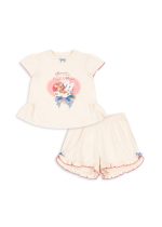 Комплект футболка и шорты для девочек (FAMO FRILL SET GOTS - 12M10Y) торг. марки "Konges Slоjd", арт. № KS103189, материал: 100% хлопок / 12M