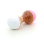 White and pink rattle maracas