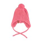 Knitted baby bonnet | Pink / M [12m-24m]