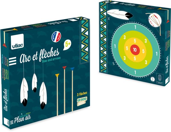 Bow & 3 arrows + target in box, 2912 Игрушка Лук, 3 стрелы + мишень в коробке