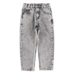 Unisex denim trousers | Washed black denim / 10Y