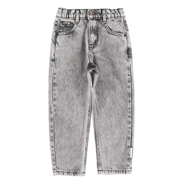 Unisex denim trousers | Washed black denim / 10Y