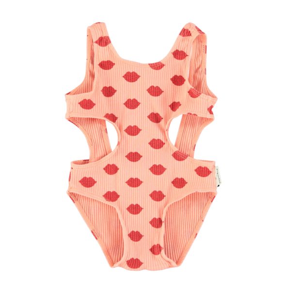 trikini | coral w/ red lips, 4y трикини | коралловый с красными губами / 4Y