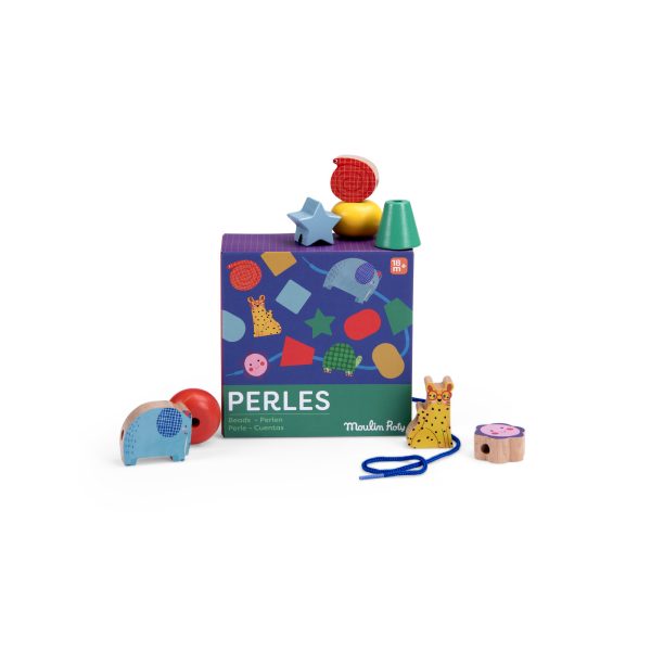 Wooden lacing beads Les Toupitis