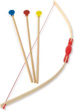 Bow & 3 arrows + target in box, 2912 Игрушка Лук, 3 стрелы + мишень в коробке
