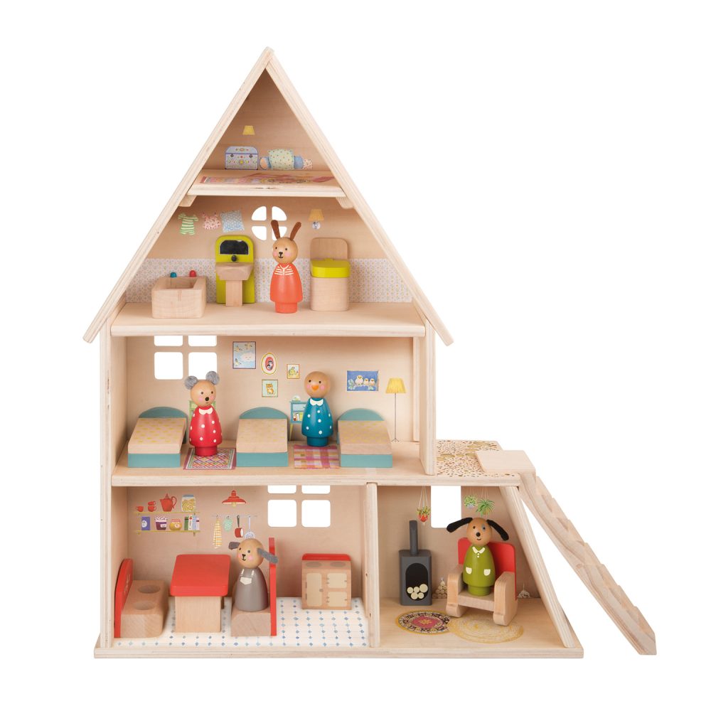 Doll's house with furniture La Grande Famille