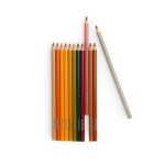 Набор цветных карандашей (12 colouring pencils + cards Animals Le Jardin du Moulin) торг. марки "Moulin Roty", арт. № 712613