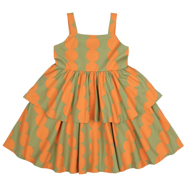 0ebc3483-3079-41cb-9e1c-65757d732b53.jpg Bongbong Tiered Dress/Многоярусное платье Bongbong артикул JM2410608 / GREEN / 140(10-11Y)