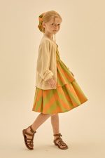 Bongbong Tiered Dress/Многоярусное платье Bongbong артикул JM2410608 / GREEN / 140(10-11Y)