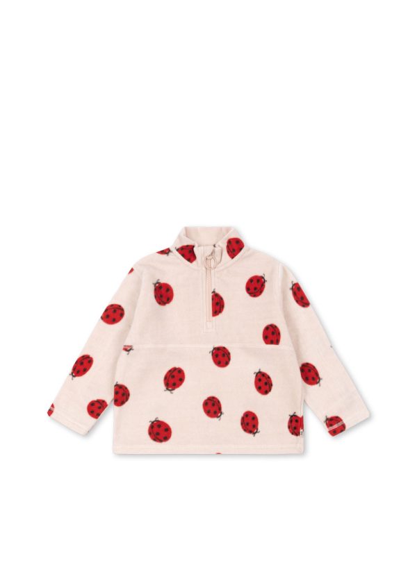 Толстовка для девочек (TAVI FLEECE SWEATSHIRT GRS LADYBUG) торг. марки "Konges Slоjd", арт. № KS103542, материал: 100% полиэстр / 3Y
