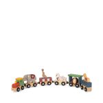 Деревянный поезд с набором животных (WOODEN ANIMAL TRAIN FSC) торг. марки "Konges Slоjd", арт. № KS104059