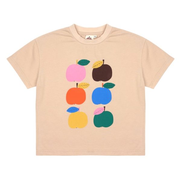 Colorful Apple T-shirt_Beige/Яркая футболка Apple_Бежевый артикул JM2410121 / BEIGE / 110(4-5Y)