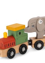 Деревянный поезд с набором животных (WOODEN ANIMAL TRAIN FSC) торг. марки "Konges Slоjd", арт. № KS104059