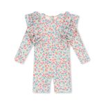 Купальный комбинезон для девочек (MANUCA FRILL ONESIE GRS) торг. марки "Konges Slоjd", арт. № KS102511, материал: 80% полиэстер, 20% эластан