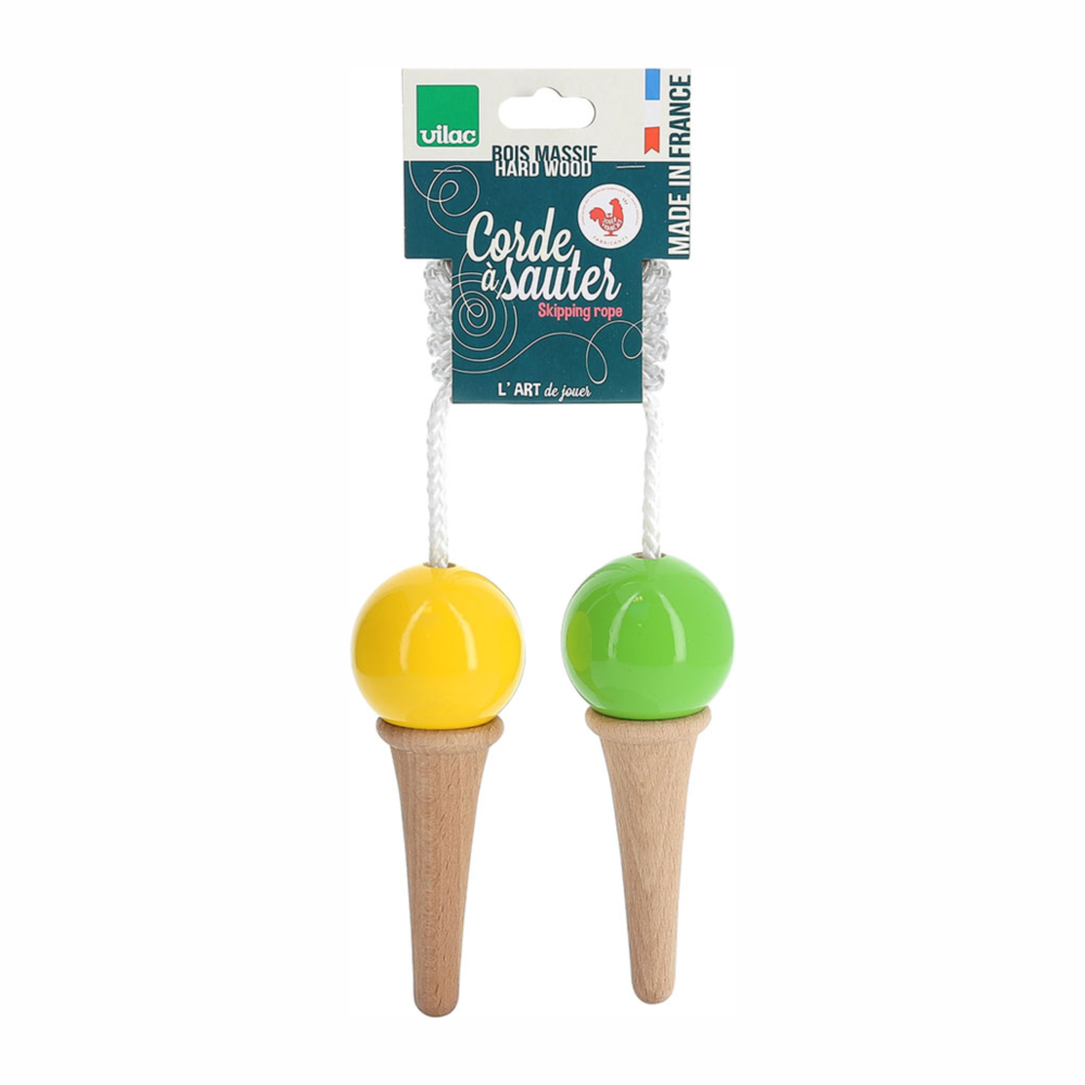 Yellow ice cream skipping rope
