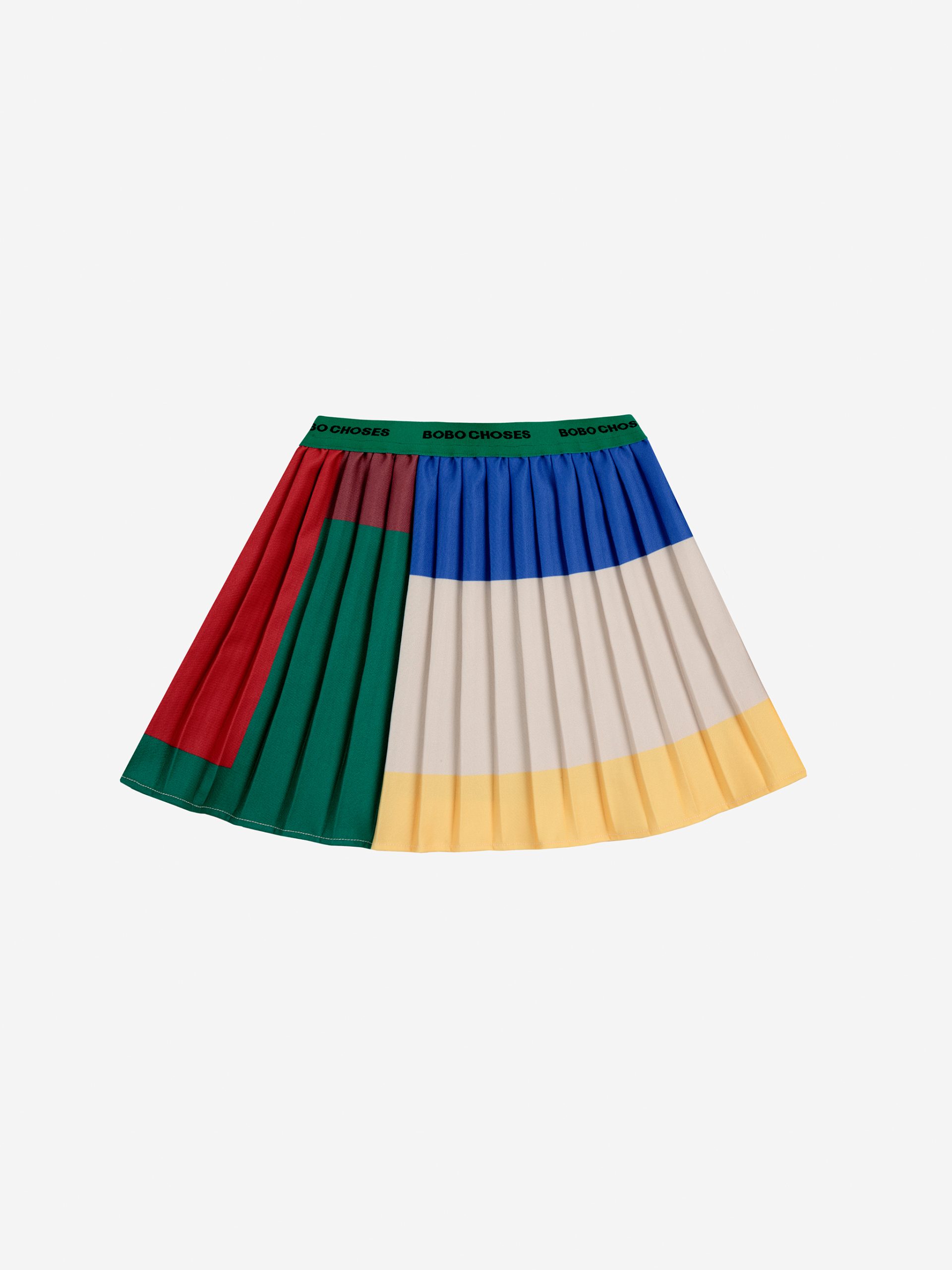 50c99cd0-315c-4432-bd1c-e517aca0d589.jpg Color Block pleated woven skirt