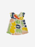 Baby Carnival all over ruffle woven dress| 124AB10511008