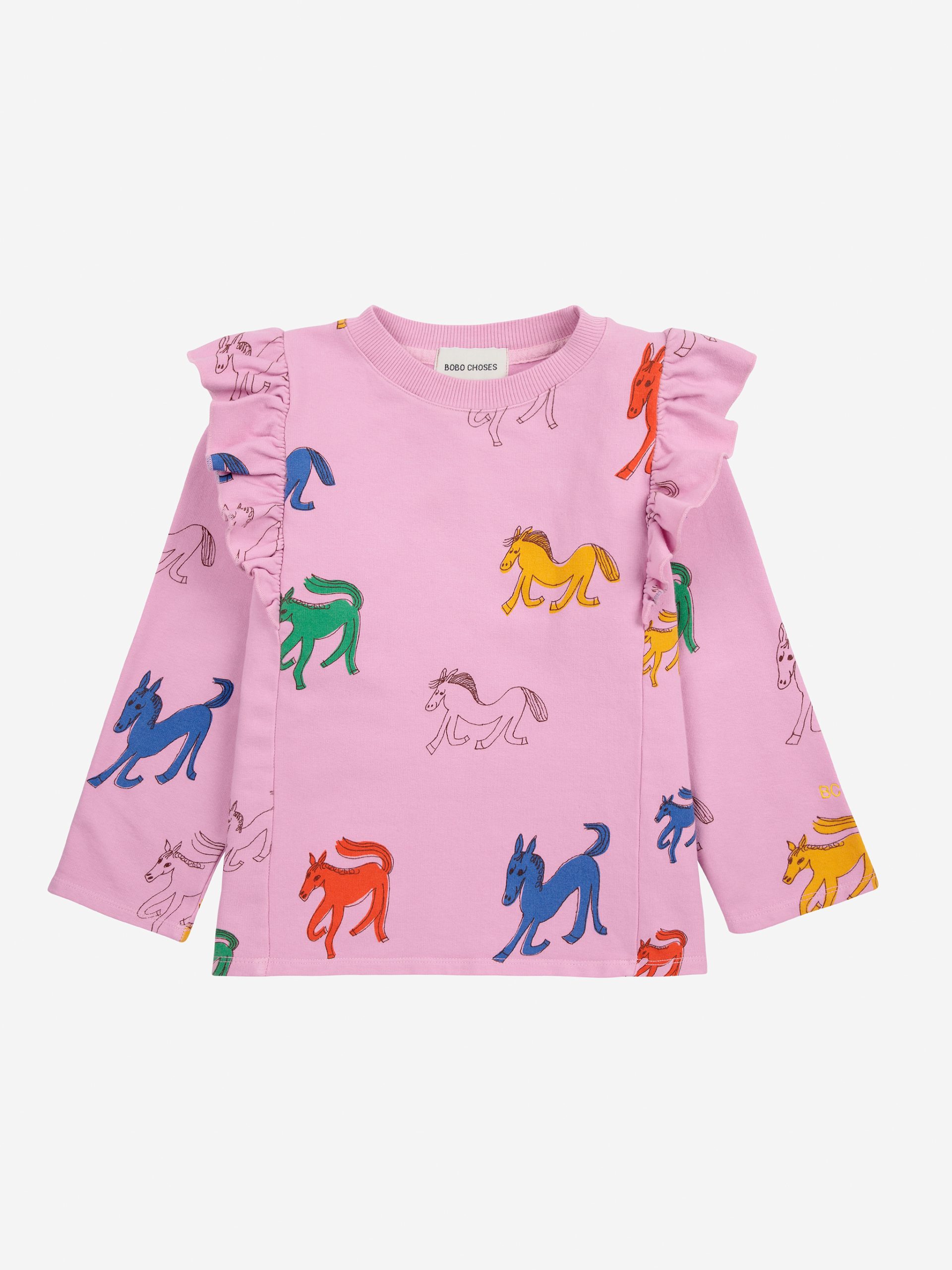 9fd0e08f-5990-4399-b4d8-e1be298d1a15.jpg Wonder Horse all over ruffle sweatshirt